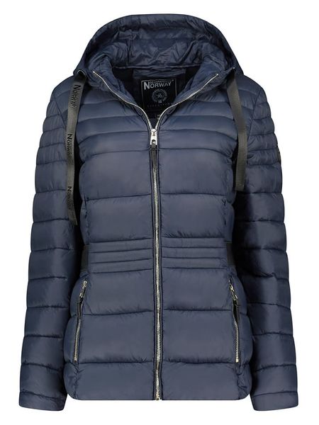 Geographical Norway Kurtka pikowana w kolorze granatowym rozmiar: M. Niebieskie kurtki Geographical Norway, m, bez wzorów, bez kaptura. Za 271,03 zł.