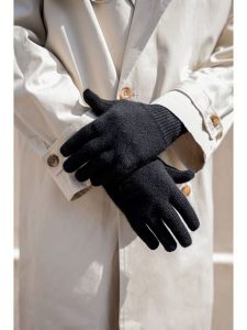 INKA BRAND Kaszmirowe rękawiczki w kolorze czarnym rozmiar: onesize. Czarne rękawiczki INKA BRAND, bez wzorów, z kaszmiru. Za 175,26 zł.