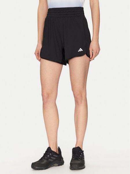 Adidas Szorty sportowe Pacer Essentials IQ2576 Czarny Regular Fit. Czarne spodenki sportowe ADIDAS, l, bez wzorów, z syntetyku, na fitness i siłownię. Za 89,99 zł.