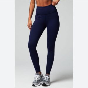 Damskie legginsy z wysokim stanem Fabletics Define. Niebieskie legginsy FABLETICS, bez wzorów, z podwyższonym stanem. Za 305,70 zł.