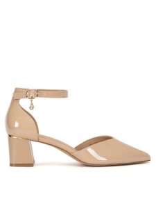 Lasocki Czółenka WYL3296-3Z Beżowy. Brązowe czółenka Lasocki, bez wzorów, ze skóry, bez obcasa, bez zapięcia. Za 159,99 zł.