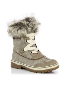 Kimberfeel Botki zimowe w kolorze szarym rozmiar: 41. Szare botki Kimberfeel, na zimę, bez wzorów, z materiału, bez obcasa, bez zapięcia. Za 368,95 zł.