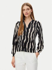 Morgan Koszula 251-TRIBO Czarny Regular Fit. Czarne koszule Morgan, xl, bez wzorów, z syntetyku, bez kołnierzyka, bez ramiączek. Za 139,99 zł.