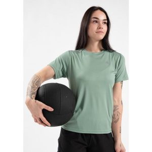 Mokena Koszulka - Zielony. Zielone bluzki GORILLA WEAR, bez wzorów, sportowe, bez kołnierzyka, bez ramiączek. Za 189,00 zł.