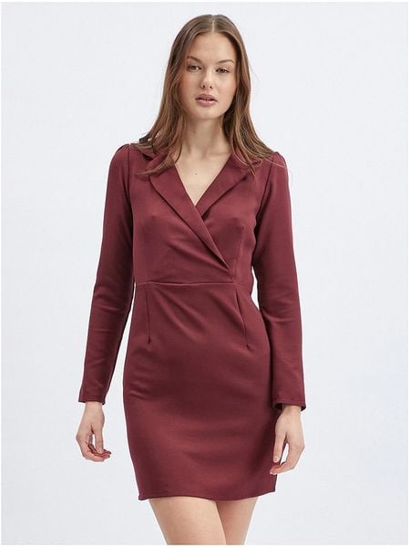 Orsay Sukienka w kolorze bordowym rozmiar: 40. Czerwone sukienki Orsay, bez wzorów, bez kołnierzyka, bez ramiączek, mini. Za 83,45 zł.
