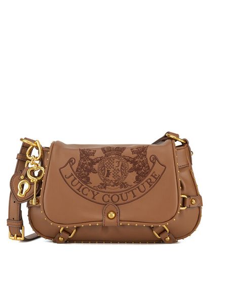 Juicy Couture Torebka BIJXT8653WVP Brązowy. Brązowe listonoszki Juicy Couture, bez wzorów, bez dodatków. Za 222,99 zł.