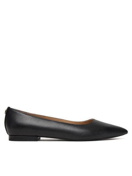 LAUREN RALPH LAUREN Baleriny Londyn 802P09039001 Czarny. Czarne balerinki Lauren Ralph Lauren, bez wzorów, ze skóry, bez obcasa, bez zapięcia. Za 478,99 zł.