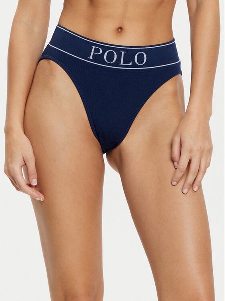 Polo Ralph Lauren Figi klasyczne z wysokim stanem 4P2025 Granatowy. Niebieskie figi Polo Ralph Lauren, bez wzorów, z syntetyku. Za 109,99 zł.