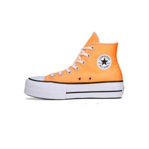 Buty do chodzenia damskie Converse Ctas Lift Hi. Brązowe trampki Converse, bez wzorów, z materiału, za kostkę, bez zapięcia. Za 366,75 zł.