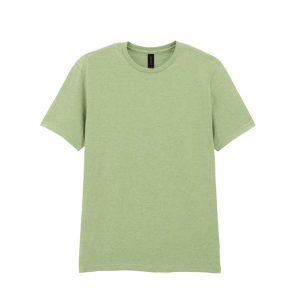 Bawełniana Koszulka Unisex Dla Dorosłych W Miękkim Stylu. Zielone bluzki GILDAN, l, bez wzorów, z bawełny, sportowe, bez kołnierzyka, bez ramiączek. Za 38,99 zł.