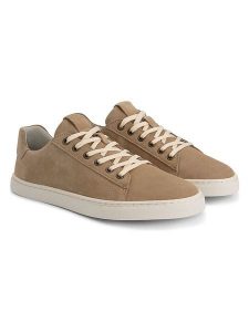 TRAVELIN' Skórzane buty "Bergvik" w kolorze beżowym do chodzenia na boso rozmiar: 37. Brązowe trampki Travelin', bez wzorów, bez zapięcia. Za 339,99 zł.