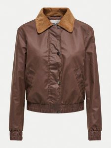 ONLY Kurtka z imitacji skóry Mountain 15335923 Brązowy Regular Fit. Brązowe kurtki ONLY, m, bez wzorów, ze skóry, bez kaptura. Za 139,99 zł.