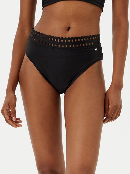BOSS Dół od bikini Eyelet 50540672 Czarny Regular Fit. Czarne bikini Boss, bez wzorów, z syntetyku. Za 219,99 zł.