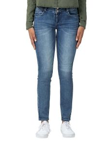 Timezone Dżinsy "Enya" - Slim fit - w kolorze niebieskim rozmiar: W30/L32. Niebieskie jeansy Timezone, bez wzorów. Za 197,63 zł.