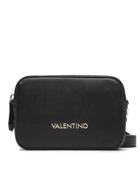 Valentino Torebka Zero VBS7B306 Czarny. Czarne listonoszki Valentino, bez wzorów, ze skóry, bez dodatków. Za 466,99 zł.