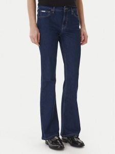Guess Jeans Jeansy W6RA1S D632B Niebieski Bootcut Fit. Niebieskie jeansy Guess Jeans, z aplikacjami, z bawełny. Za 379,99 zł.