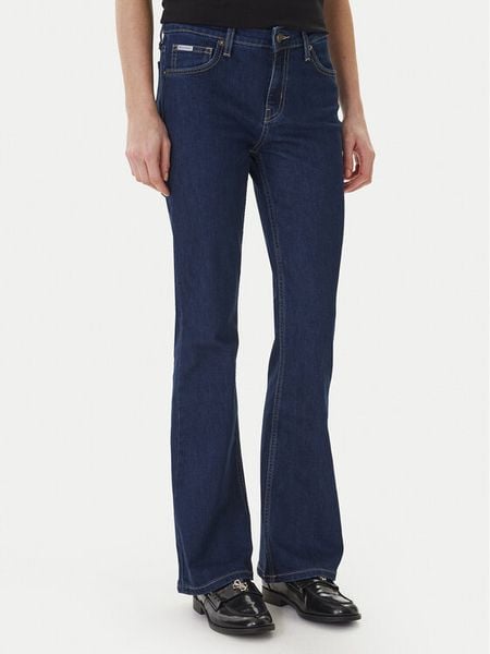 Guess Jeans Jeansy W6RA1S D632B Niebieski Bootcut Fit. Niebieskie jeansy Guess Jeans, z aplikacjami, z bawełny. Za 379,99 zł.