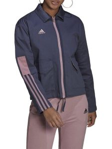 Adidas Kurtka w kolorze granatowym rozmiar: S. Niebieskie kurtki ADIDAS, s, bez wzorów, z bawełny, bez kaptura. Za 122,96 zł.