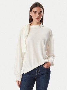 Liu Jo Sweter WF6445 MA16R Kremowy Regular Fit. Białe swetry klasyczne Liu Jo, xl, z syntetyku, bez kołnierzyka. Za 519,99 zł.