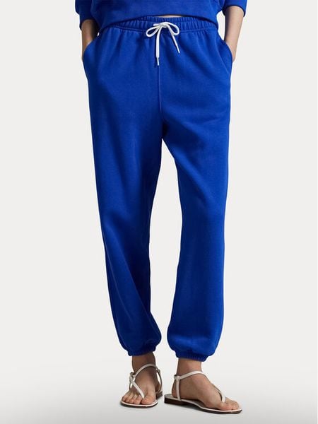 Polo Ralph Lauren Spodnie dresowe 211971700006 Niebieski Tapered Fit. Niebieskie spodnie dresowe Polo Ralph Lauren, s, bez wzorów, z bawełny. Za 477,99 zł.