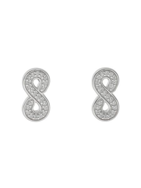 Fossil Kolczyki Sterling JFS00634040 Srebrny. Szare kolczyki Fossil, srebrne. Za 299,99 zł.