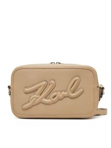 KARL LAGERFELD Torebka A1W30040 Beżowy. Brązowe listonoszki KARL LAGERFELD, bez wzorów, ze skóry, bez dodatków. Za 439,99 zł.