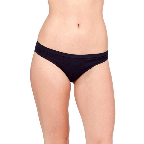 Figi Termoaktywne Damskie Icebreaker Women Siren Bikini. Czarne figi Icebreaker, bez wzorów, z lycry. Za 139,99 zł.