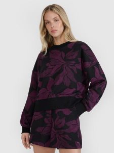 4F Bluza dresowa nierozpinana bez kaptura damska - multikolor L. Bluzy 4f, l, bez wzorów, z bawełny, bez kaptura. W wyprzedaży za 99,99 zł.