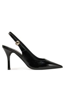 Furla Szpilki Vernice Granata YJ08SFE Y57000 O6000 Czarny. Czarne szpilki Furla, bez wzorów, ze skóry, bez obcasa. Za 649,99 zł.