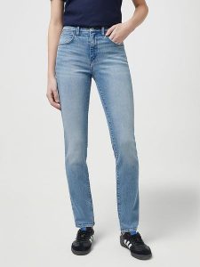 Wrangler Dżinsy - Slim fit - w kolorze błękitnym rozmiar: W26/L32. Niebieskie jeansy Wrangler, z aplikacjami, z podwyższonym stanem. Za 166,88 zł.
