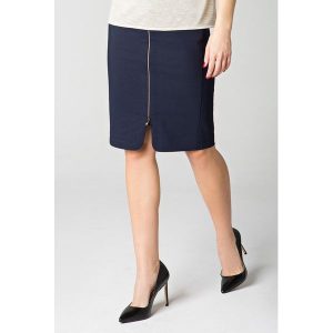 Spódnica w kolorze granatowym. Spódnice marki Far Far Fashion. W wyprzedaży za 79,95 zł.