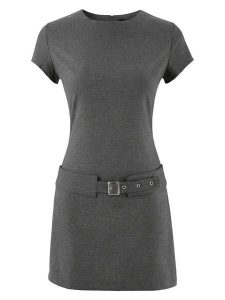 Trendyol Sukienka w kolorze antracytowym rozmiar: 40. Czarne sukienki Trendyol, bez wzorów, bez kołnierzyka, bez ramiączek, mini. Za 104,99 zł.