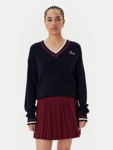 Guess Sweter V5BR01 Z1152 Granatowy Regular Fit. Niebieskie swetry klasyczne Guess, xl, bez kołnierzyka. Za 349,99 zł.