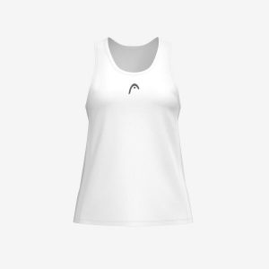 CLUB 25 TECH Tank Top Women. Białe topy Head, s, bez wzorów, z meshu, sportowe, bez kołnierzyka, bez ramiączek. W wyprzedaży za 135,00 zł.