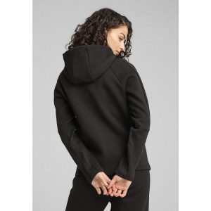 Damska rozpinana bluza z kapturem EVOSTRIPE PUMA Black. Czarne kurtki Puma, xs, bez wzorów, z kapturem. W wyprzedaży za 154,00 zł.