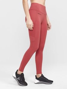 Craft Legginsy "ADV Essence 2" w kolorze czerwonym do biegania rozmiar: L. Czerwone legginsy sportowe Craft, l, bez wzorów, z elastanu, do biegania. Za 162,11 zł.