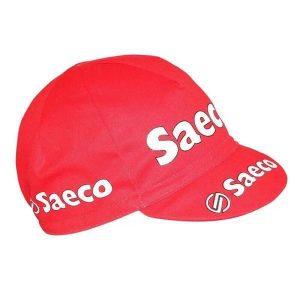 Czapka rowerowa Gist Equipe Vintage Saeco. Czerwone czapki GIST, bez wzorów, z materiału, eleganckie. Za 113,99 zł.