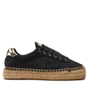 Espadryle REPLAY. Czarne espadryle Replay, bez wzorów, bez obcasa. Za 209,99 zł.