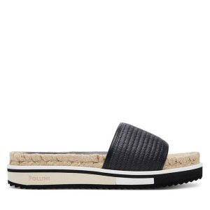 Espadryle Pollini. Czarne espadryle Pollini, bez wzorów, bez obcasa. Za 799,99 zł.
