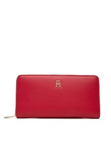 Tommy Hilfiger Portfel Th Icon Lrg Za AW0AW17744 Czerwony. Czerwone portfele TOMMY HILFIGER, bez wzorów, ze skóry. Za 249,99 zł.