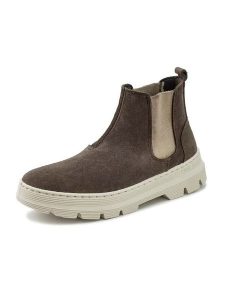 Natural world Skórzane sztyblety w kolorze brązowym rozmiar: 41. Brązowe botki Natural World, bez wzorów, bez obcasa, bez zapięcia. Za 187,52 zł.