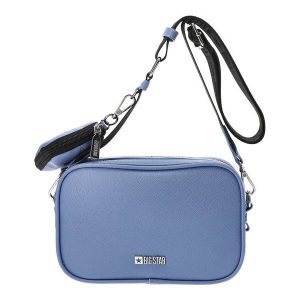 Niebieska Torebka Big Star Modna Listonoszka. Niebieskie listonoszki Big Star Accessories, z aplikacjami, ze skóry ekologicznej, na ramię, bez dodatków. Za 179,00 zł.