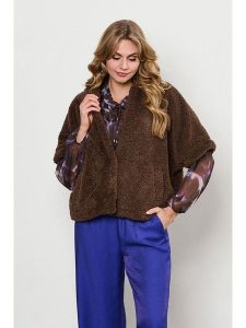 &Co Woman Kamizelka "Carly" w kolorze brązowym rozmiar: 3XL. Brązowe kamizelki &Co Woman, xl, bez wzorów, bez kołnierzyka, bez ramiączek, bez kaptura. Za 362,85 zł.