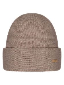 Barts Czapka "Blitzee" w kolorze beżowym rozmiar: onesize. Brązowe czapki Barts, z aplikacjami, z wełny. Za 95,92 zł.
