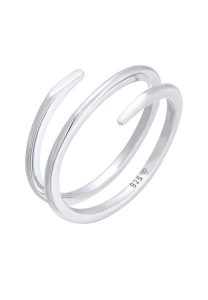 Elli Damski zawijany filigranowy Twist Trend, srebro 925 Sterling Silver Pierścionki 1 ct. Szare pierścionki Elli, srebrne. Za 248,99 zł.