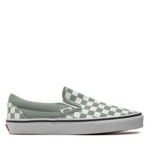 Vans. Zielone trampki Vans, bez wzorów, bez zapięcia. Za 229,99 zł.