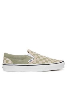Vans Tenisówki Classic Slip-On VN000D6YFSG1 Zielony. Zielone trampki Vans, bez wzorów, ze skóry, bez zapięcia. Za 339,99 zł.