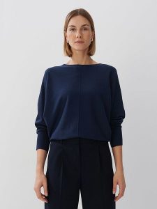 Someday Sweter w kolorze granatowym rozmiar: 38. Niebieskie swetry oversize someday., bez wzorów, bez ramiączek. Za 162,49 zł.