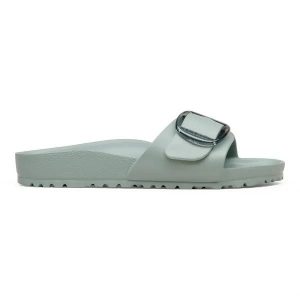 BIRKENSTOCK Madrid Big Buckle EVA Gray Taupe Klapki damskie. Szare klapki Birkenstock, bez wzorów, bez obcasa. Za 219,99 zł.