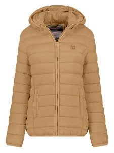 Geographical Norway Kurtka pikowana w kolorze jasnobrązowym rozmiar: L. Brązowe kurtki Geographical Norway, l, bez wzorów, bez kaptura. Za 153,34 zł.